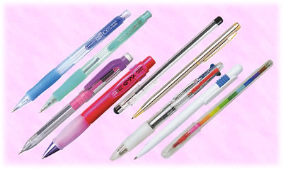 名入れボールペン,シャープペンシル,色鉛筆,ロケット鉛筆